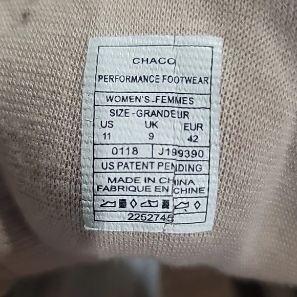 Chaco Women's Tan Athletic Hiking Shoes Sneakers Outdoor Trail Size 11 - Picture 8 of 8